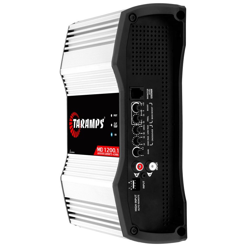 Taramp's Taramps MD 1200.1 4-Ohms Car Amplifier, 1200W RMS Full Range Digital Monoblock Class D MOSFET Amp, Crossover High/Low Pass Filter, Bass Boost, Gain Control LED Power Indicator, High Performance Audio - Image 3